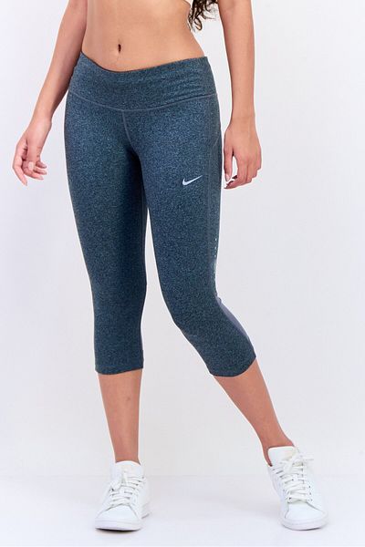 Nike Women Tight Fit Running Capri Length Leggings, Grey