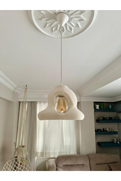 teknotrust Modern Rustik Sarkıt Avize, Beton Görünüm, E27 Ampul Dahil, Tekli ...