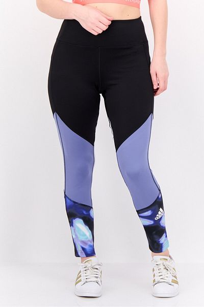 adidas Women Sportswear Fit Outdoor 7/8 Leggings, Black/Lavender