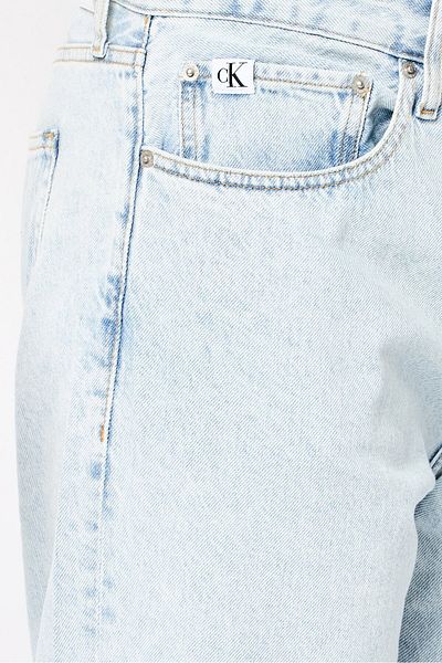 Calvin Klein Men Straight Fit Washed Non Stretchable Denim Jeans, Blue