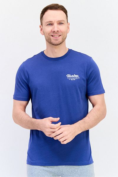 Hurley Men Sportswear Fit Short Sleeve Outdoor T-Shirt, Navy