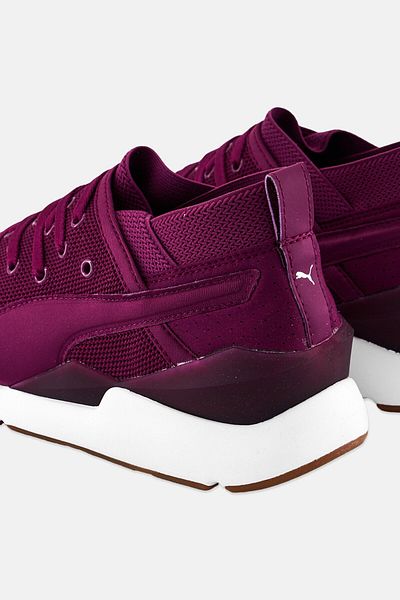 Puma Women Pearl De Lace Up Training Shoes, Dark Purple