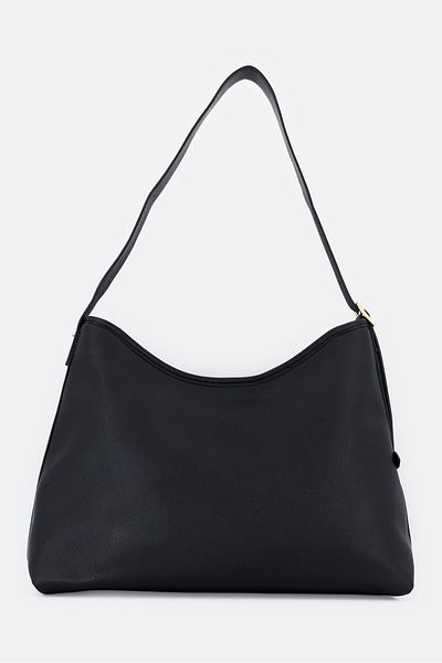 Cavalli Class Women Brand Logo Shoulder Bag, Black