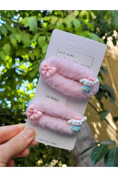 LO ADORO 2 Pieces Plush Fence Fence Buckle Girl Child