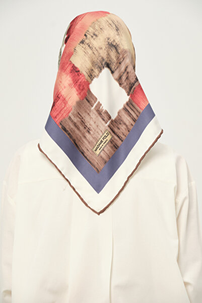 Madame Polo Ψηφιακό Φουλάρι Rayon Πολύχρωμο