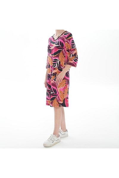 ASN concept Women's Patterned Dress (with Oversized Option)
