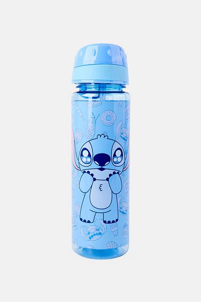 Disney Plastic Stitch Cutie Pie Water Bottle 750 Ml, Blue