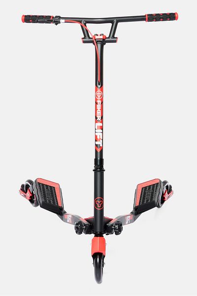 Yvolution Y Fliker Lift Swing Wiggle Carving Scooter, Black