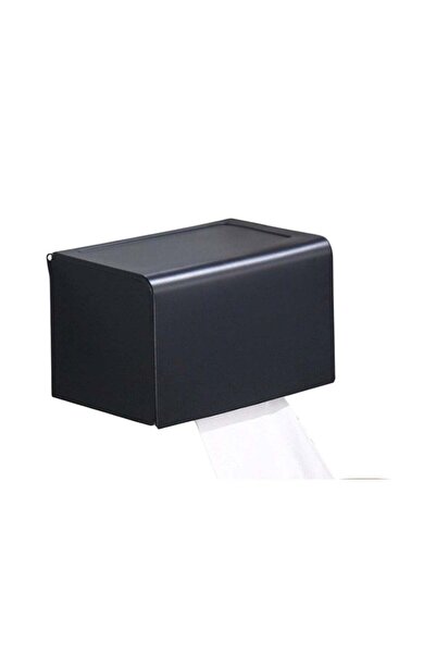 huitich Square Black Toilet Tissue Roll Holder Space Aluminum F20