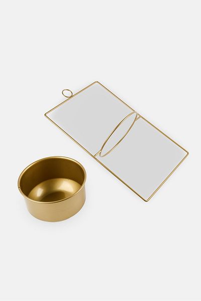 Evila Originals Parapet Hanging Plant Pot, Gold