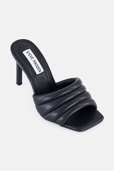Steve Madden Women Tempt Slip On Sandals, Black