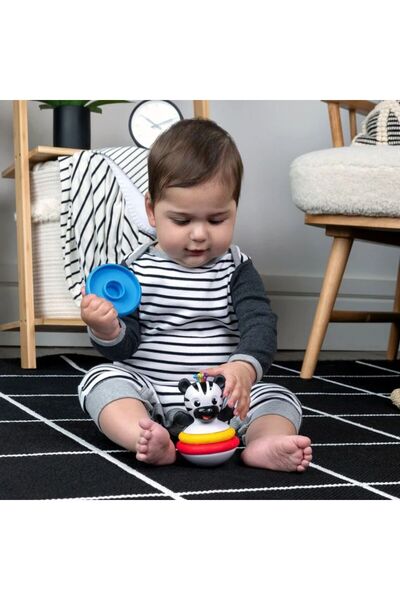 Baby Einstein Stack & Wobble Zen Teether Toy, 3 - 36 months
