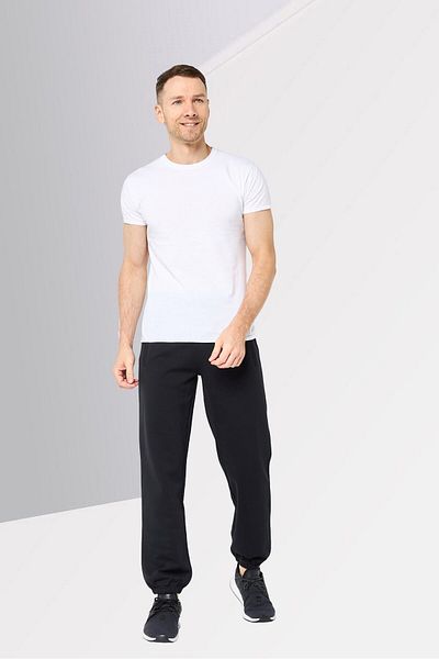 Calvin Klein Men Regular Fit Drawstring Embroidered Logo Jogger Pants, Black