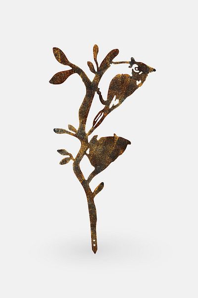 Evila Originals Metal Garden Decor 45 x 23 cm, Brown