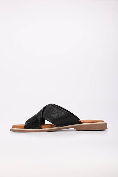 FAST STEP Genuine Leather Women's Flat Slippers 972Za1201