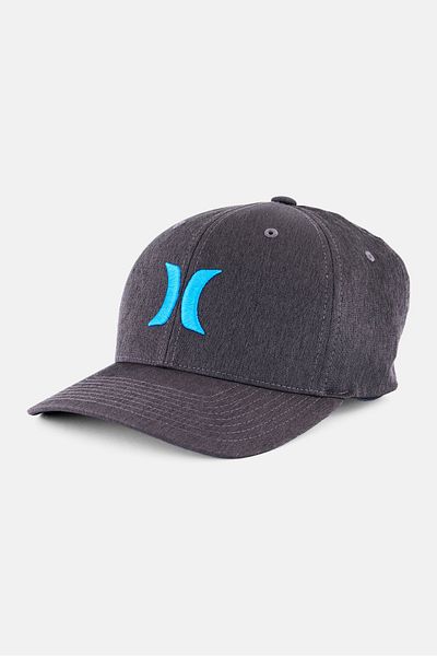 Hurley Men Embroidered Logo Flexfit Cap, Dark Grey