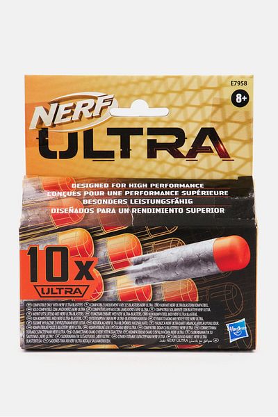 Nerf 10 Pieces Ultra 20 Dart Refill Pack, Black/orange