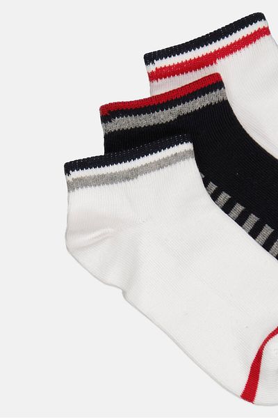 Rocawear جوارب كاحل مخططة للأولاد الصغار، 3 أزواج، متعددة الألوان