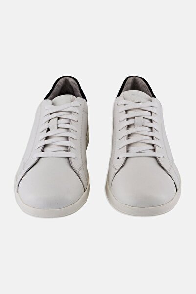 Geox Men Kennet B Lace Up Casual Shoes, White