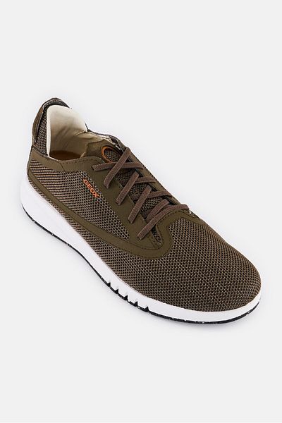 Geox Men Lace Up Casual Shoes, Olive