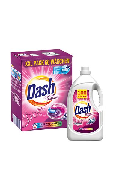 Dash Gel 5l + Capsules 60 pcs for color washing