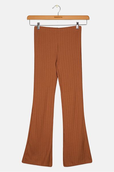 Koton Kids Girl Textured Pants, Brown