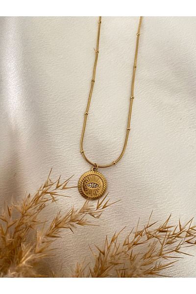 stainless steell Minimal Plate Steel Necklace