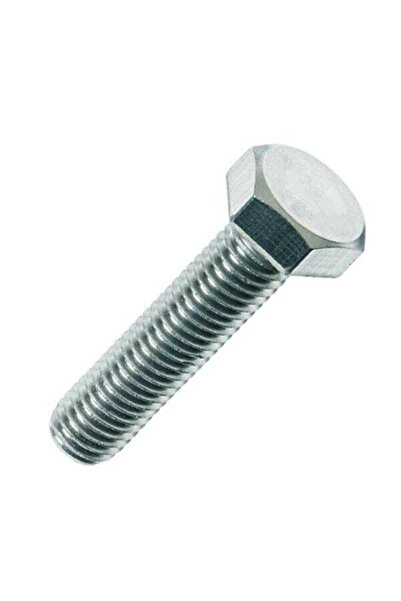 Norm DIN 933 10.9 Galvanizli Altı Köşe Başlı Tam Dişli Cıvata - 100 ADET - Boy;X25,Çap;M6