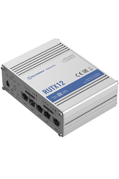Teltonika Router Dual LTE Cat 6 | RUTX12 | 802.11ac | 867 Mbit/s | 10/100/1000 Mbit/s