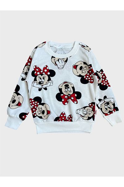 ALİŞ KİDS Girls' Cotton Seasonal White Long Sleeve Pajama Set
