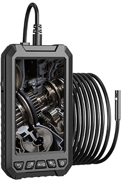 GÜMRÜK BEY ALS5005 Endüstriyel Endoskop Kamera Yılan Kamera 8mm x 1 m Esnek v...