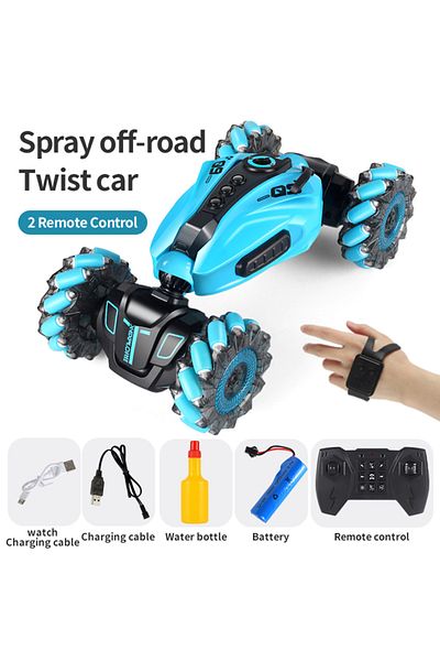 Choice A Dual Control 4WD 1:16 Stunt RC Car With LED Light Gesture Induction Deformation Twist Climbing Rad
