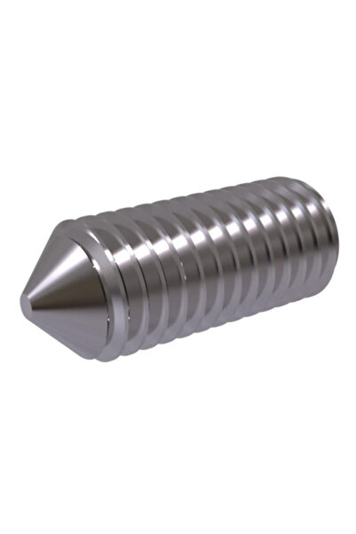 Norm DIN 914 14.9 Kalite Sivri Uçlu Setskur (İçten Altıgen) Cıvata - 100 ADET - Boy;X30,Çap;M6