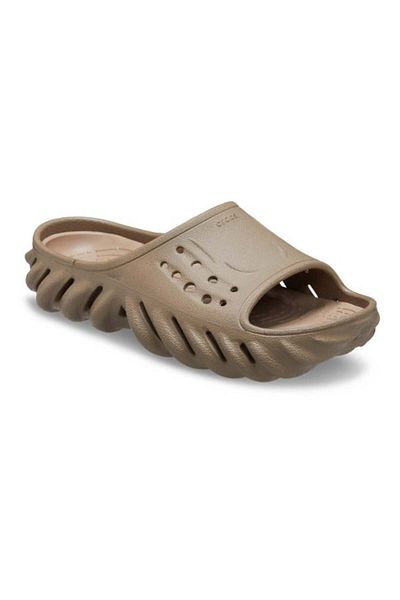 Crocs Echo Slide Kids Slippers 36-37 EU - J4 US Brown - Tumbleweed