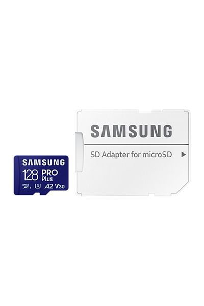 Compatibil Samsung Samsung | Karta microSD z adapterem SD | PRO Plus | 128 GB | Karta pamięci microSDXC