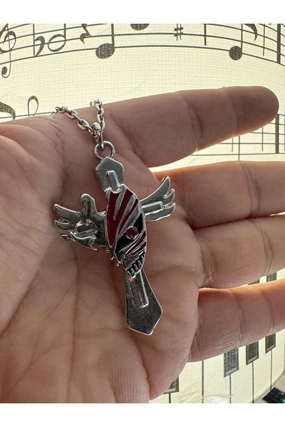 Herşey Nota Phoenix Figured Necklace – Unisex Jewelry Made of Zinc-Free Metal with 60 cm Chain