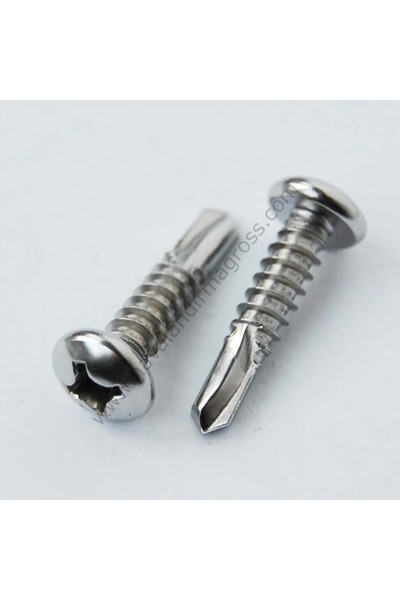 Norm YSB Vida (Yıldız Silindir Başlı Matkap Uçlu Vida) A2 Paslanmaz - 100 ADE...