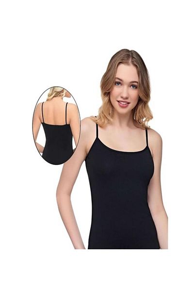 ÇEÇEN HOME (1 Piece) Lycra Women's String Strap Undershirt