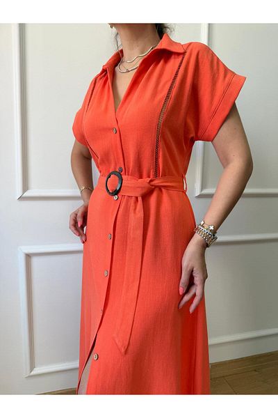 Size Özgü Narcissi Side Scalloped Dress