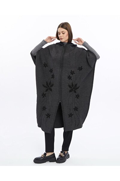 NBT TRİKO FERMUARLI TRİKO KADIN PANÇO