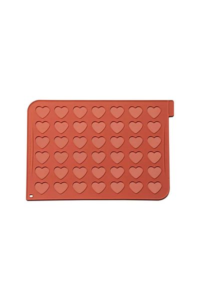 silikomart Silicone Macaron Mat Heart Shape, Mac03, 38.5x35mm