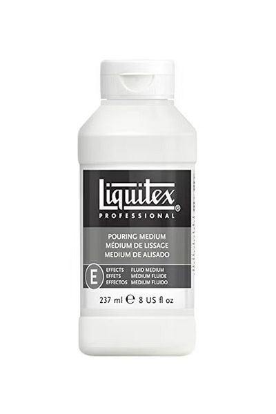 Liquitex Professional Pouring Medium – White | 237ml Acrylic Flow Enhancer for Fluid Art & Pouring Techniques