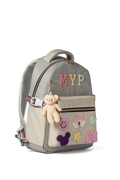 MY POLO 2055 Triple Set Girls' Primary School Middle School Bag Backpack School Bag Multi-Compartment Ortho