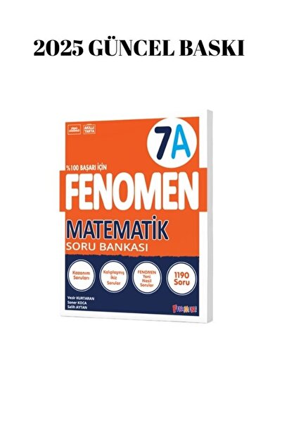 Fenomen Yayıncılık FENOMEN YAYINCILIK 7.SINIF MATEMATİK A SORU BANKASI