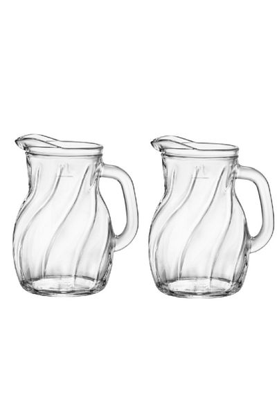 Bormioli Rocco Set 2 carafe BORMIOLI BISTROT TWIST, 1000ml, D14,7xH18,6cm (1.46141)