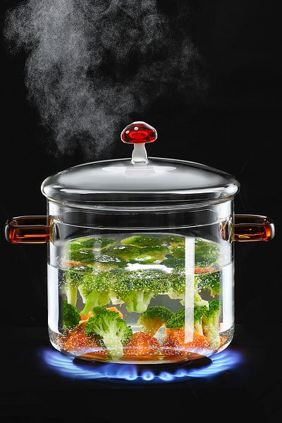 Karaca Borglas Pilz Series Glass Deep Pot 18 cm
