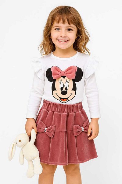 ÖRZİKİDS Seasonal Long-Sleeve Combed Cotton Skirt Suit 5/8 Years