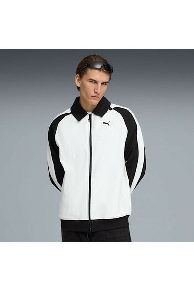 Puma Мъжко бяло спортно яке T7 Relaxed 63299402 Яке 63299402-Бяло-Черно