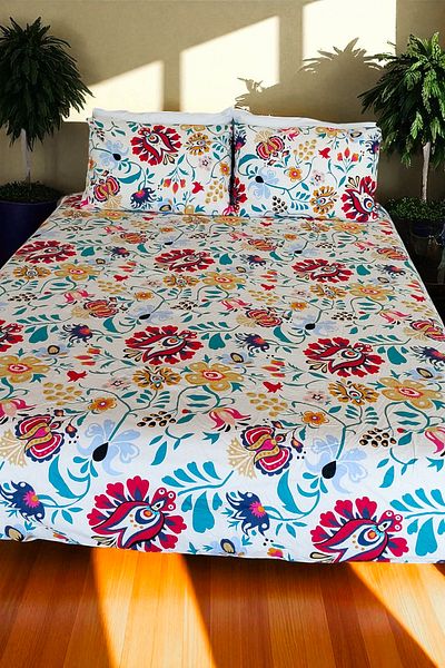 Newsevinç Ev Tekstili 100% cotton elastic sheet set double - 160 x 200 cm