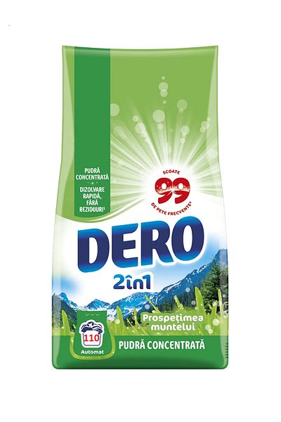 Dero Automatic Detergent Powder 2in1, 8.25 kg, 110 washes